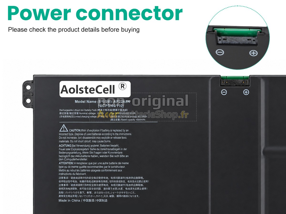 Batterie de haute performance pour Acer SWIFT 14 AI SF14-61T-R49D