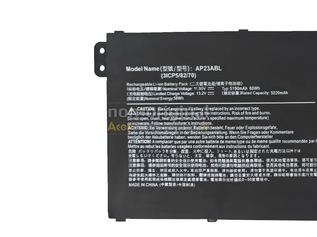 Batterie de haute performance pour Acer AP23ABL
