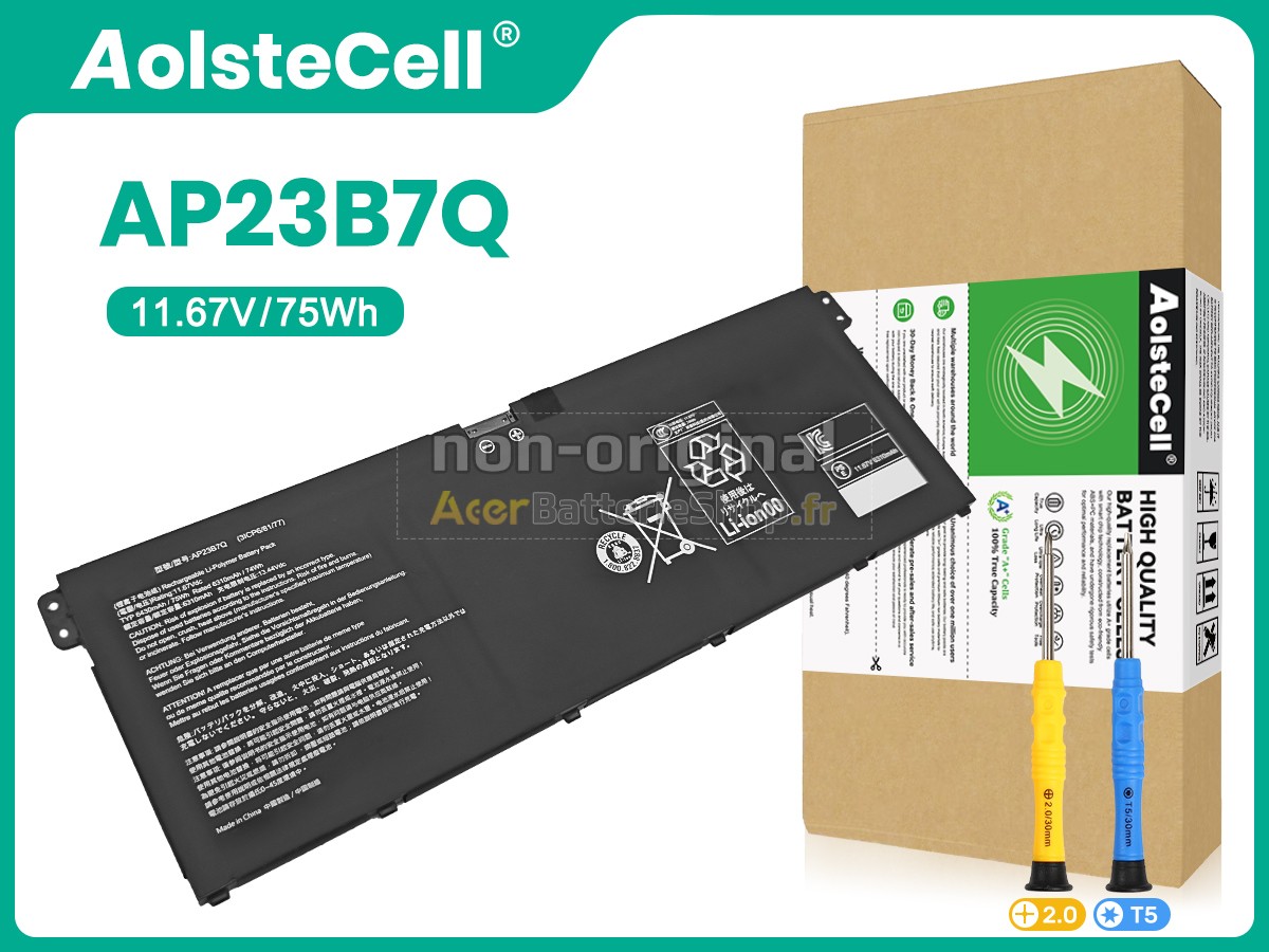 Batterie de haute performance pour Acer AP23B7Q