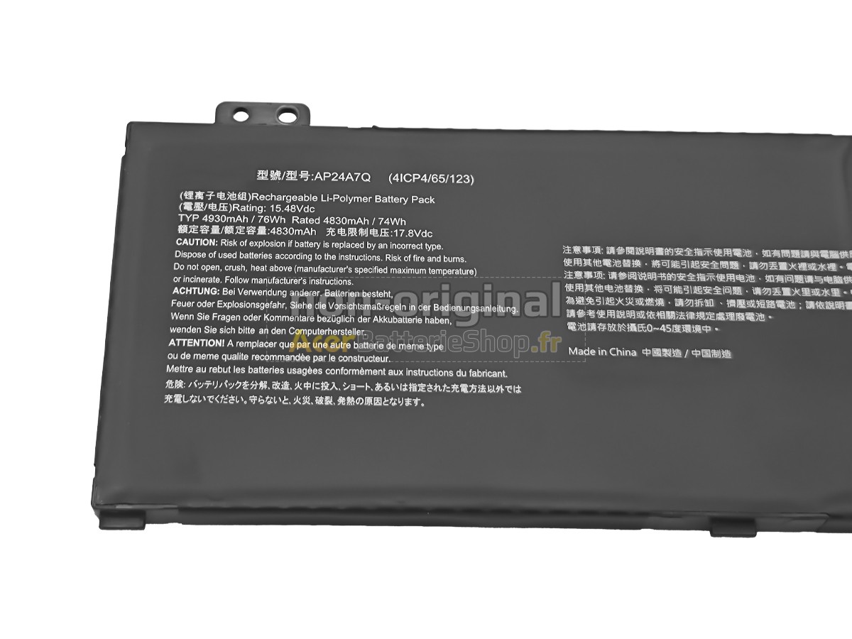 Batterie de haute performance pour Acer NITRO V 16 AI ANV16-42-R860