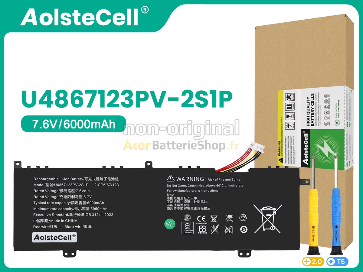 Batterie de haute performance pour Acer KT.CTE00.003