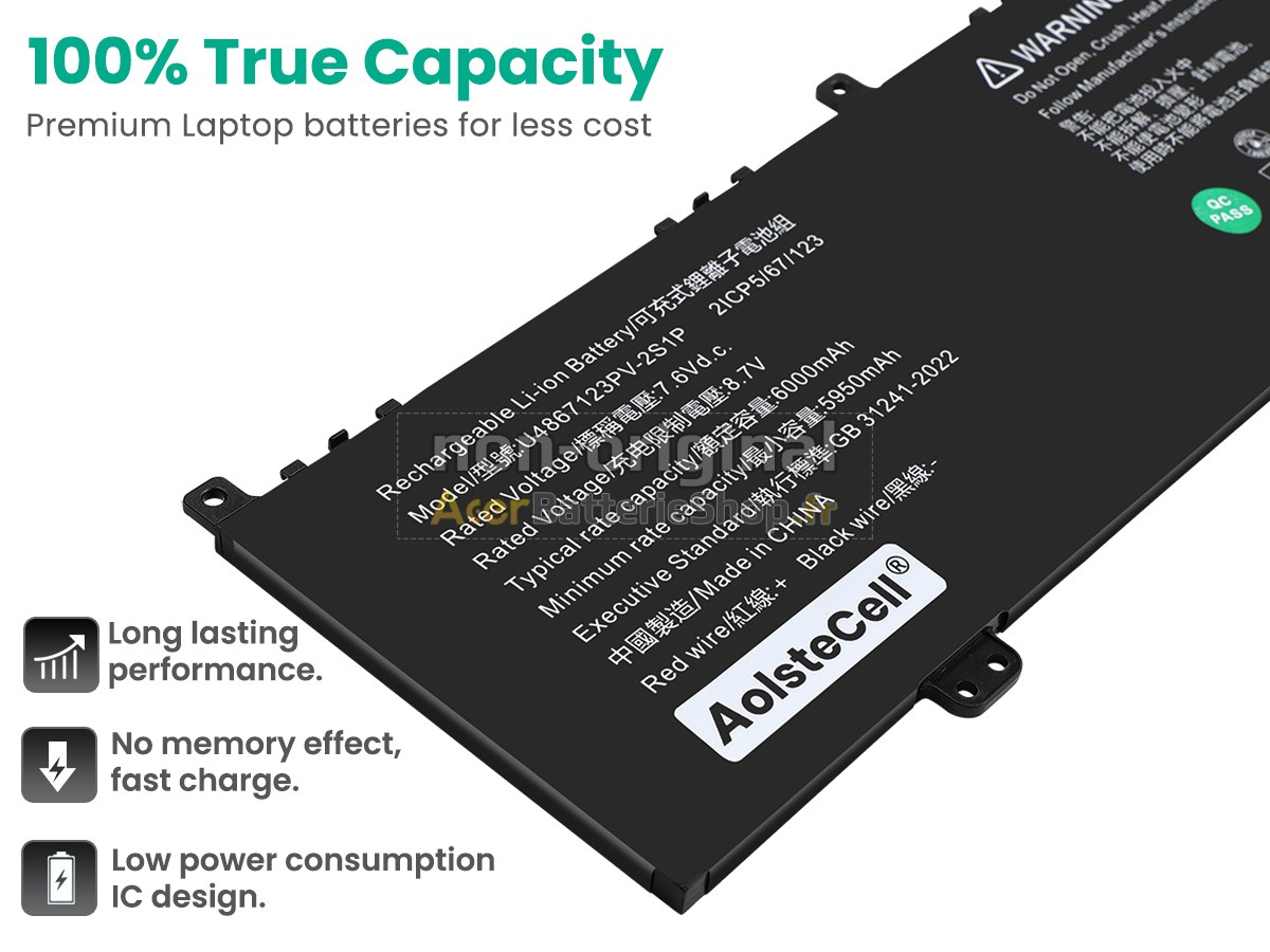 Batterie de haute performance pour Acer KT.CTE00.003